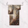 thumbnail image 5 of 3 Piece Bath Towels Set Bath Towel, Hand Towel and Face Towel for Bathroom, Gym, Hotel Oil Painting Of Giraffe, 5 of 8