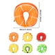 thumbnail image 2 of Billuyoard Almohada funcional y fácil de llevar del viaje de la almohada del cuello del viaje de las partículas de la espuma del compañero de Juegos de cama Naranja 30 centimetros, 2 of 6