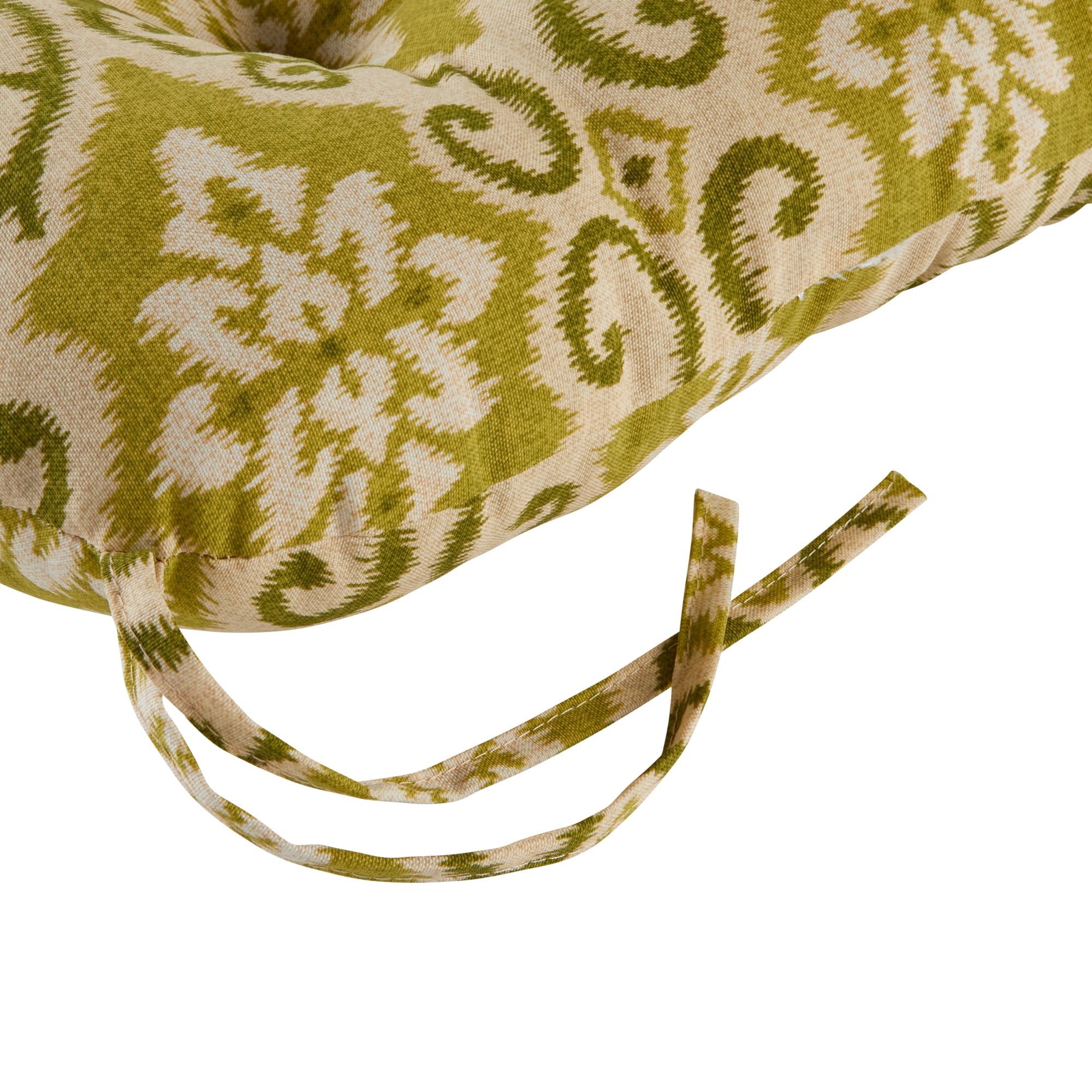 Greendale Home Fashions Outdoor Tufted 42'' x 21'' Chair Cushion, Set of 2, Shoreham Ikat
