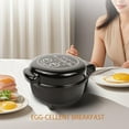 thumbnail image 4 of Smart Fried Egg Cooker, Automatic Fried Egg Maker for 6 Features like Sunny Side Up, Over Easy, Fully Cooked & More. Auto Power Off, Alarm, Round Shape, Non Stick Coating, 4 of 8