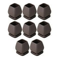 thumbnail image 4 of 8 fundas para patas de silla para proteger el suelo, antideslizantes y con inclinación de 15 degree. Cuadrado 20 a 28mm, 4 of 9