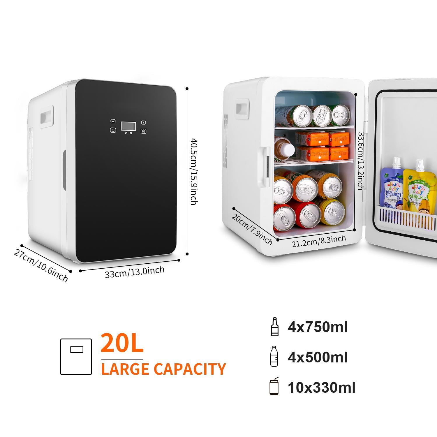 Details about   20L Electric Cooler Warmer Mini Fridge Portable Refrigerator Low Noise Camping~ 