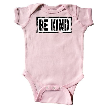 

Inktastic Be Kind Weathered Stencil in Black Gift Baby Boy or Baby Girl Bodysuit
