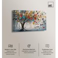 thumbnail image 2 of Tree of Fluttering Colors Canvas Colorful Tree Art by Art Remedy, Gallery Wrapped, 45" x 30", 2 of 7