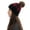 Red, variant on Herrnalise Women Casual Plaid Stitching Outdoor Plush Hats Crochet Knit Beanie Cap