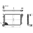 thumbnail image 3 of JSD E112 Intercooler Charge Air Cooler fits Volkswagen 2005-2010 Jetta 08-10 Bora L4 1.9L TDI Ref# 4401-1103, 3 of 8