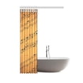 thumbnail image 2 of MKHERT Music Notes Polyester Fabric Shower Curtain 48x72 inch, 2 of 2