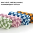 thumbnail image 3 of 1Piece Of Checkerboard Towel, BathTowel, Beach Towel, Checkered Bath Towel, Soft Colorful Bath Towels for Bathroom Spa, Shower Towels 13.7” x 29.5”,Thin Quick Drying Towels for Beach Pool, 3 of 7