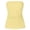 X1 Yellow, variant on Women's Ruched Tube Top, Sleeveless Strapless Asymmetrical Hem Bandeau Top for Casual Wear,Black,L