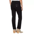 thumbnail image 4 of Hudson Los Angeles Womens Midrise Straight Jean Black 10/30, 4 of 4