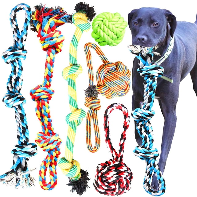 Juguetes de Cuerda Youngever Multicolor para Perros XL Grandes