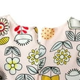 thumbnail image 5 of Odeerbi Girls 2025 Long Sleeve Floral Round Neck Dress Turban Two Piece Muslim Children's Clothing, 5 of 9