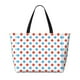 thumbnail image 2 of Easygdp Red Blue Polka Dots Bolsa de Viaje de Playa de Gran Capacidad, Bolsa Tote Perfecta para la Playa, Escapadas de Fin de Semana y Viajes, 2 of 7