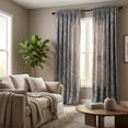 thumbnail image 5 of SNITIE Crushed Velvet Rod Pocket Curtains, 2 Panels Luxurious Thermal Insulated Soundproof Drapes, Soft Durable Light-Filtering Window Treatments for Living Room Bedroom, 5 of 7