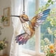 thumbnail image 3 of Decoración de ventana con búho patriótico | Atrapasueños acrílico rojo, blanco y azul | Adorno colgante para interior y exterior, ideal como regalo para el jardín de casa, 3 of 6