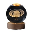 thumbnail image 1 of Cateissary Lámpara LED de noche decorativa y funcional con bola de cristal, Base de luz nocturna para dormitorio, astronomía saturniana Type3 NO3, 1 of 6
