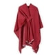 thumbnail image 1 of Chal de mujer de punto liso con abertura en la barra, ideal para combinar con un chal de invierno de poliéster., 1 of 2
