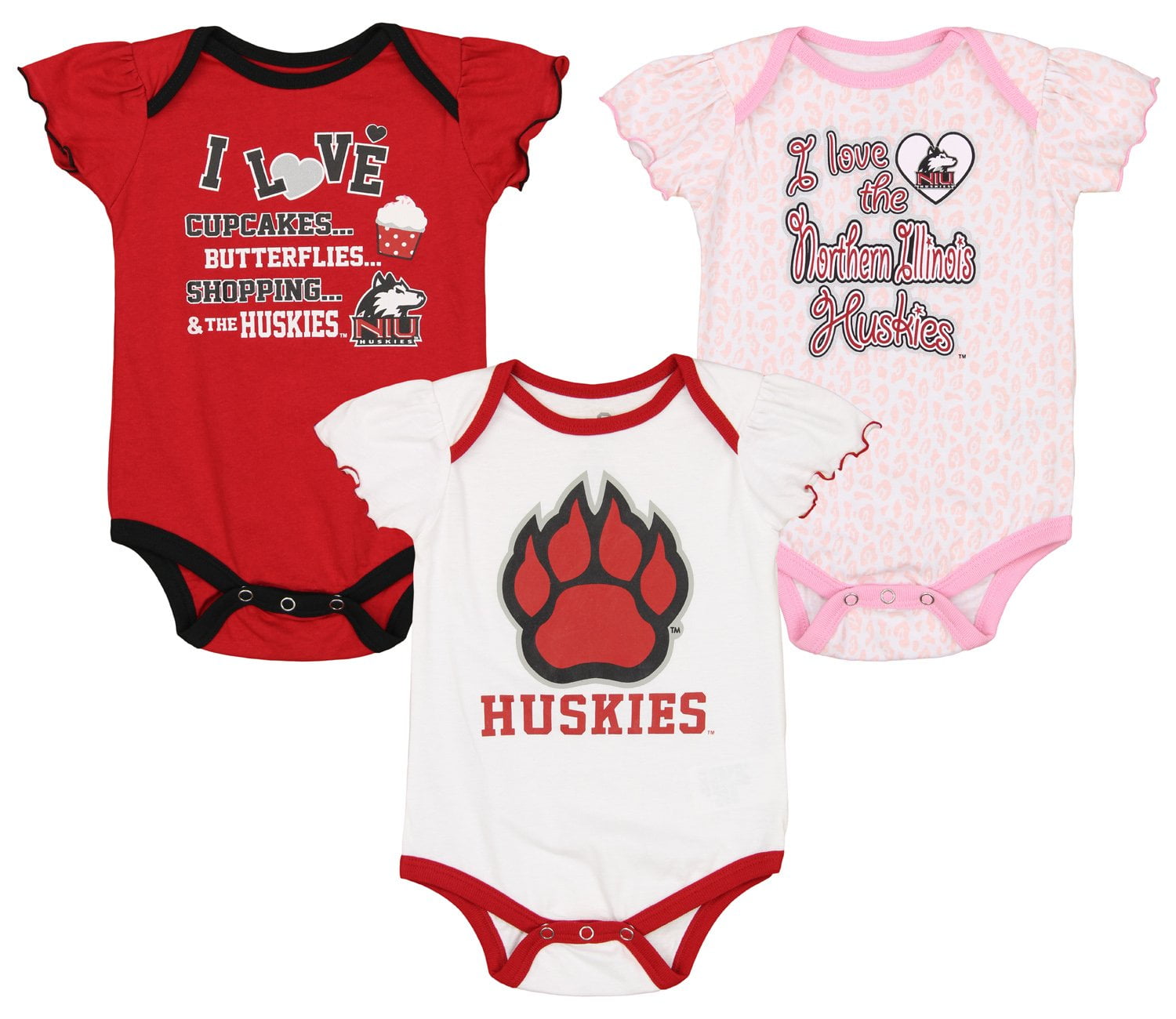 Outerstuff NCAA Newborn & Infants Coastal Carolina Chanticleers 3 Piece Creeper Pack 