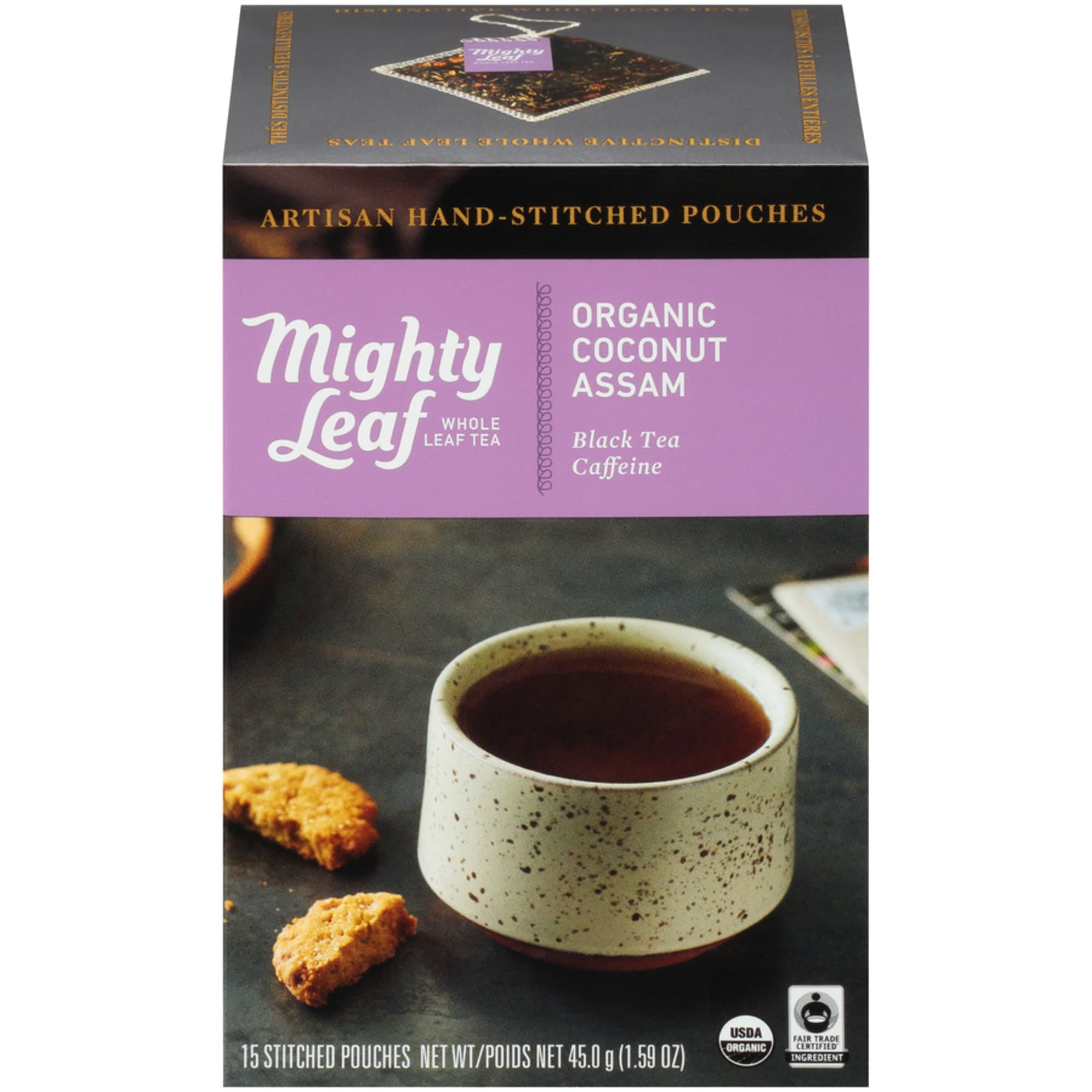 Mighty Leaf Tea Organic Coconut Assam Tea Pouches, 15 Count Walmart