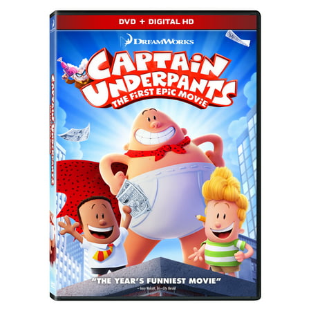 Captain Underpants: The First Epic Movie (DVD + Digital (Best Epic Fail Videos)