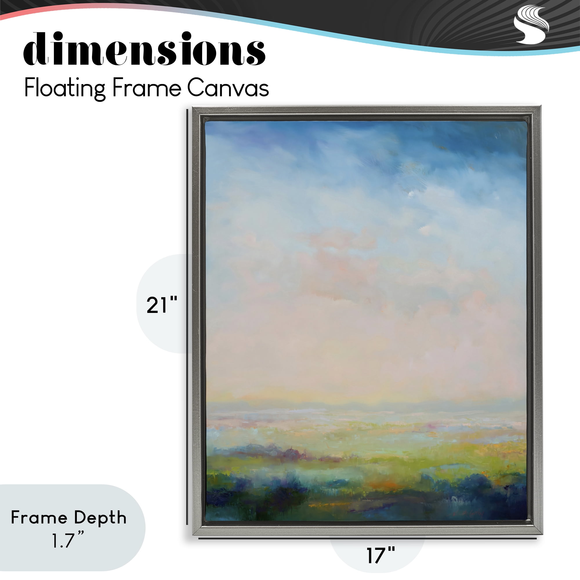 Stupell Industries Mystic Marsh Serenity Gray Framed Floater Canvas Wall Art, design by William McCarthy