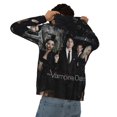 thumbnail image 5 of Vampire Diaries Men's Hoodie With Color Drawstrings Sweatshirt Hooded Pullover Print Winter Coat Jacket Large, 5 of 9