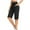 Black-01, variant on REALiKUN Bermuda Shorts for Women Knee Length High Waisted Shorts Wide Leg Yoga Capri Wide Leg Workout Leggings