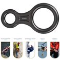thumbnail image 3 of cámping Equipo de alpinismo al aire libre con anillo de descenso de escalada Figura 8 (gris) FLhrweasw Nuevo, 3 of 9