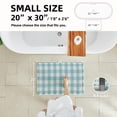 thumbnail image 2 of Alfombra de baño TYUU Waffle, antideslizante, lavable, absorbente, 30 x 50 cm, azul, 2 of 9