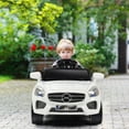 thumbnail image 3 of Costway 6V Kids Ride On Car RC Remote Control Battery Powered w/ LED Lights MP3 White, 3 of 10