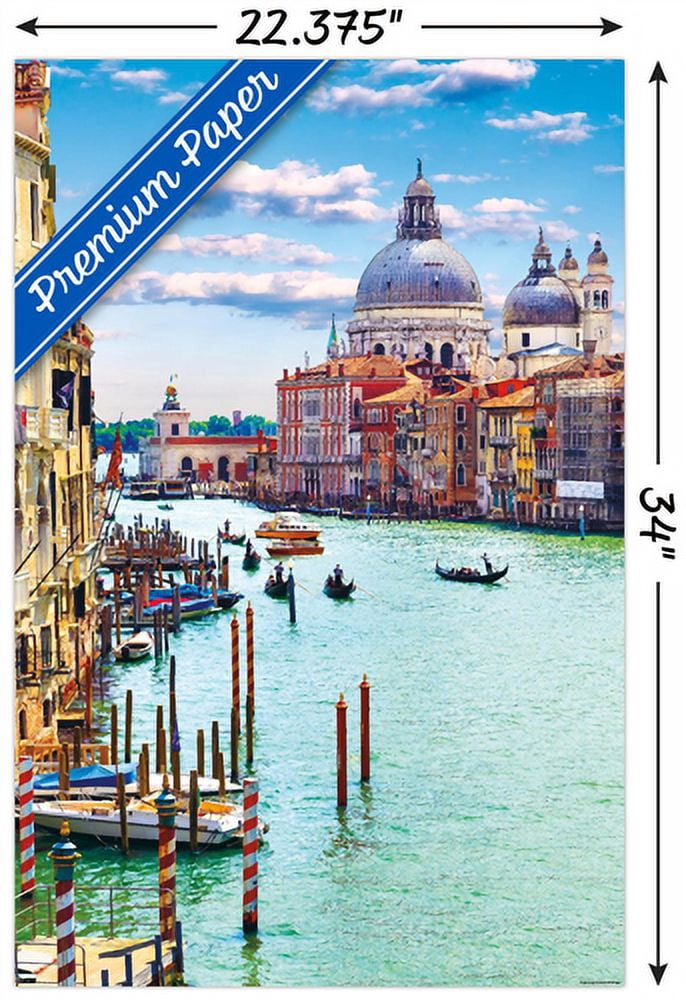 Timeless Visions - Canals of Venice Wall Poster, 22.375" x 34"