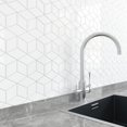 thumbnail image 1 of Livelynine Peel and Stick Backsplash Tile for Kitchen White Geometric 4-Tiles 12X12" Backsplash Stick on Tile for Bathroom Shower Walls Renter Friendly Back Splash Tile Sticker Adhesive Wall Tiles, 1 of 8
