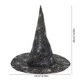 thumbnail image 3 of Sombrero de Bruja Verde para Halloween | Diseño Único con Colores Brillantes | Tela Suave | Ideal para Fiestas de Halloween y Cosplay - 38 X 33 Cm, 3 of 6