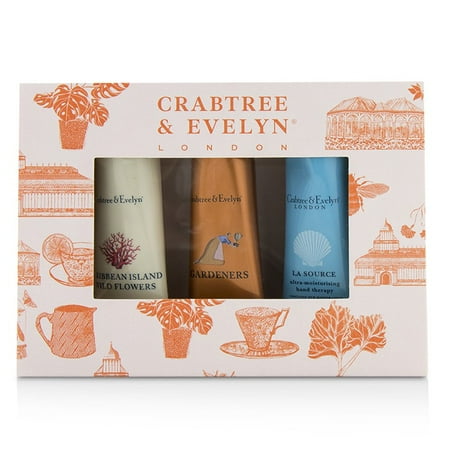 Crabtree And Evelyn Gardeners Hand Therapy - Crabtree & Evelyn Bestsellers Hand Therapy Set (1x Caribbean Island Wild Flowers, 1x Gardeners, 1x La Source) - 3x25g/0.9oz
