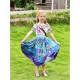 thumbnail image 4 of Jurebecia Encanto Dress for Girls Mirabel Costume Princess Dressees Cosplay Print Skirt Suit for Child, 4 of 9