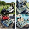 thumbnail image 6 of Golf Cart Seat Covers for 2 Seater,Colorful Oil Painting Microfiber Cart Seat Towel Blanket,Vintage Spring Birds Animals Absorbent Breathable Non Slip Bench Seats Protector for Golf Course 51"x31", 6 of 9