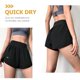 thumbnail image 3 of Pantalones cortos de yoga negros para mujer, de secado rápido, transpirables, deportivos, de verano, talla L, 3 of 7