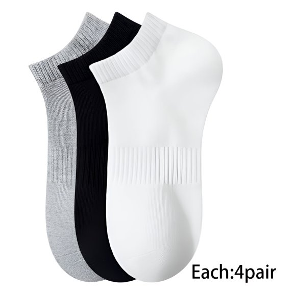 TELOLY 12Pairs Mens Ankle Socks9-13Mens Ankle Socks Size 9-11 Men's Socks ,Colormixing1