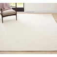 thumbnail image 2 of Handmade Capitola Space-Dyed Wool Area Rug with Cotton Backing, Modern Grid Design, Ivory, 8x11, for Living Room, Bedroom, Dining Room, Office, 2 of 3