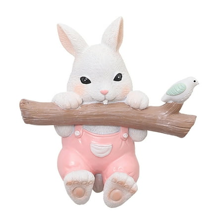 

1 Pc Rabbit Wall Hook Interesting Cartoon Hook Wall Hanger Decorative Adornment