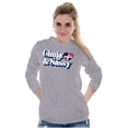 thumbnail image 5 of Chula and Sassy Cute Proud Dominicana Women's Long Sleeve T Shirt Brisco Brands M, 5 of 5