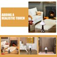 thumbnail image 5 of Lámpara de noche de madera en miniatura (2 unidades) - Lámpara de mesa decorativa para casa de muñecas - Iluminación en miniatura para decoración de casas en miniatura, accesorios de mesita de noche, 5 of 5