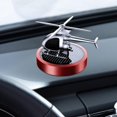 thumbnail image 4 of Solar Car Air Decoration Shaped Design Rotation Small Auto Interior Ornament for Car Vehicles Home Desk Ornament Red, 4 of 8
