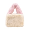 thumbnail image 1 of Bolso de mano de estilo nuevo de otoño e invierno de 2023, bolso de mensajero de felpa de un solo hombro, blanco, 1 of 5