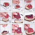 thumbnail image 5 of Metal Tubular Rivet Snap Button with Fixing Kit for Leather Craft Repairs Decoration, 3 Sizes, 60 Set,Versailles, 5 of 5