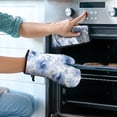 thumbnail image 2 of Pioneer Flower Kitchen Oven Mitt and Pot Holder Sets 2 Pcs for Baking, Cooking and Grilling, Heat Resistant Up To 392 °F, 2 of 6