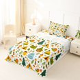 thumbnail image 5 of Manfei Lovely Bear Twin Sheets,Cute Camping Print Bedding,White,3 Pieces,1 Fitted Sheet and 1 Pillowcase, 5 of 6
