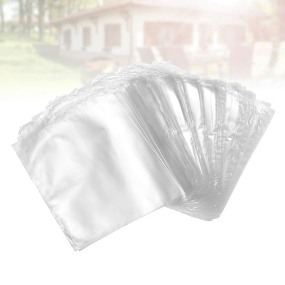 HOMEMAXS POF Heat Shrink Wrap Bags for Bath and Soaps DIY Craft White Multiuse Protects Products 100pcs Size 2