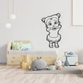 thumbnail image 3 of Cocomelon Character Cute Cece Happy Dancing Cece JJ Friend Vinyl Wall Art Wall Sticker Decal Home Nursery Room Kids Room Study Room Boys Girls Room Cute Wall Décoration Design Décor Size (10x6 inch), 3 of 3