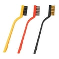 thumbnail image 3 of Almencla 3 Pieces Wire Brush Set Scratch Brushes for Deep Cleaning Paint Remover Dirt multicolor, 3 of 8